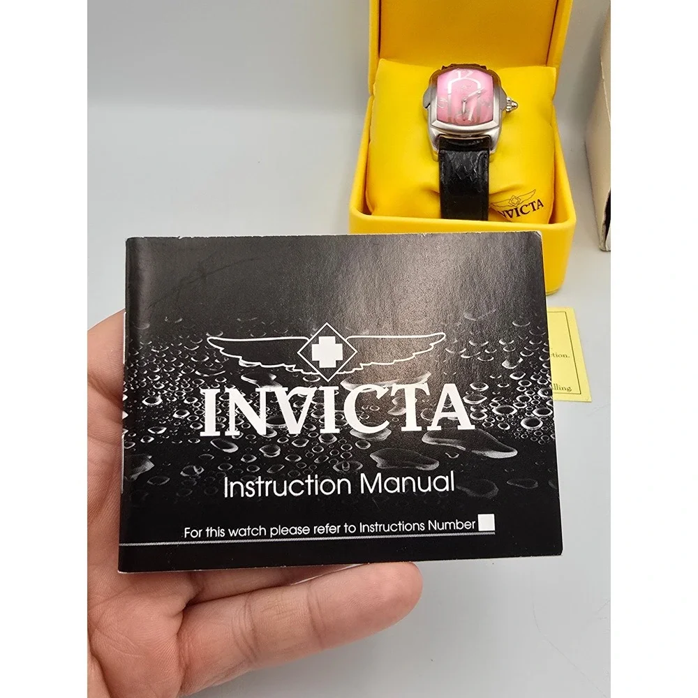 Invicta Lupah Watch Women Pink 2502 Swiss Movement Stainless Steel snake *READ